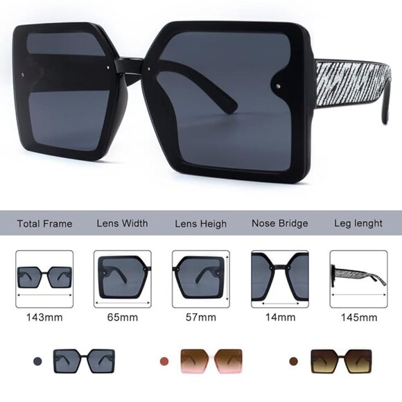 Vintage big frame sun glasses - Picture 2 of 5